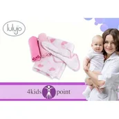 Pościel dla dzieci - Lulujo Zestaw Prezentowy Różowe Serca LJ803 - miniaturka - grafika 1