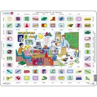 Puzzle - Puzzle 70 el. ramkowe maxi Learning English at School Larsen - miniaturka - grafika 1