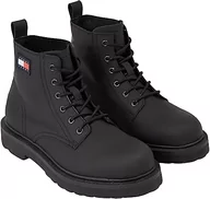 Półbuty męskie - Tommy Hilfiger Męskie buty sznurowane TJM Gumowane Mid, Czarny, 44 EU - miniaturka - grafika 1