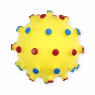 Zabawki dla psów - PET NOVA Pet Nova Piłka jeżowa DentBall z dźwiękiem żółta [rozmiar XL] 12cm PPTN047 - miniaturka - grafika 1