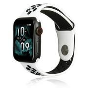 Paski - Beline pasek Apple Watch Sport Silicone 38/40/41mm biało-czarny white/black - miniaturka - grafika 1