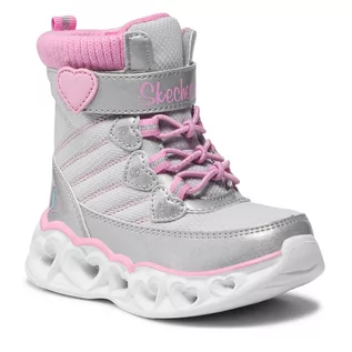 Kozaki damskie - Skechers Kozaki Heart Chaser 20287N/GYPK Gray/Pink - grafika 1