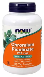 Now Foods SAVIT FOODS Chromium Picolinate -250 kapsułek - Odchudzanie i oczyszczanie - miniaturka - grafika 1