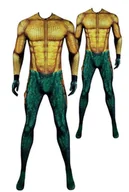 Stroje karnawałowe - Strój Przebranie Aquaman Posejdon Neptun Kostium Halloween Cosplay L / Xl 176 / 182 - miniaturka - grafika 1