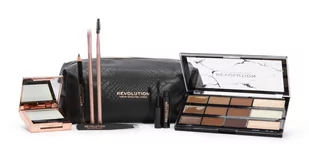 Makeup Revolution Zestaw upominkowy Zestaw do modelowania brwi z torbą - Zestawy kosmetyków damskich - miniaturka - grafika 1
