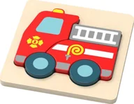 Układanki dla dzieci - Magni Brandbil puslespil / Fire truck puzzle - miniaturka - grafika 1