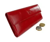 Portfele - Portfel Damski Skórzany NICOLE Długi Klamra I Klapka wewnątrz Skóra Naturalna Nicole 72402K - miniaturka - grafika 1