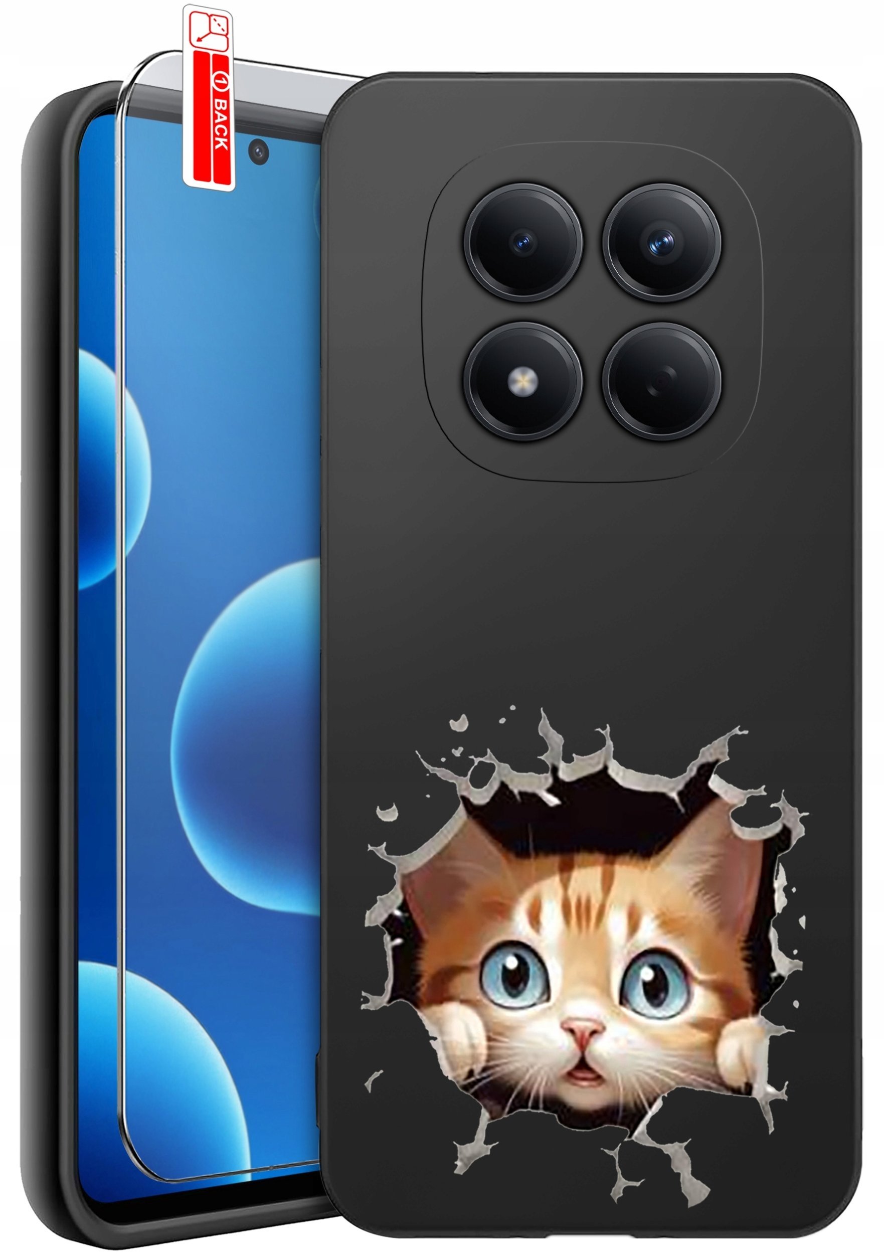 krainaGSM ETUI do Xiaomi Redmi Note 15 Pro 4G WZORY SILIKONOWE MATT CASE + SZKŁO