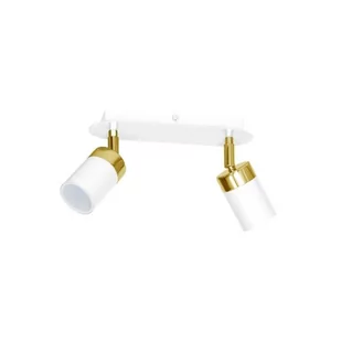 Milagro Lampa sufitowa JOKER WHITE/GOLD 2xGU10 MLP6129 - Lampy sufitowe - miniaturka - grafika 1