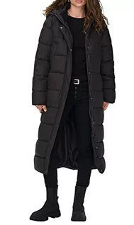 Kurtki damskie - ONLY Kurtka damska ONLCAMMIE X-Long Coat OTW Quilted Jacket, czarna, XS - grafika 1