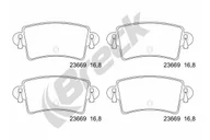 Klocki hamulcowe - Lumag Sp. z o.o. Zestaw klocków hamulcowych, hamulce tarczowe Lumag Sp. z o.o. 23669 00 703 10 - miniaturka - grafika 1
