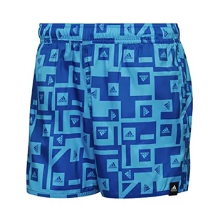 adidas Męskie klapki do pływania Bos AOP Clx Vsl, lazurowe, S, niebieski, S - Klapki i japonki męskie - miniaturka - grafika 1