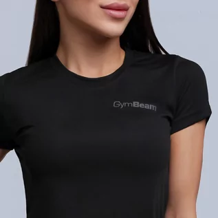 Koszulki sportowe damskie - GymBeam Koszulka TRN Czarna XXL - grafika 1