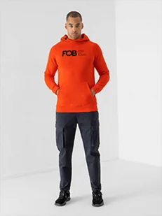 Męskie spodnie casual joggery 4F SPMC011 - Spodnie sportowe męskie - miniaturka - grafika 1