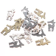 Dekoratorstwo - Bn-Drewniane Jelonki Samoprzylepne 2,1 X 3,8 Cm, 18 Szt., Neutralne Dpcraft - miniaturka - grafika 1