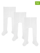 Rajstopy dziecięce - camano Rajstopy (3 pary) w kolorze białym - miniaturka - grafika 1