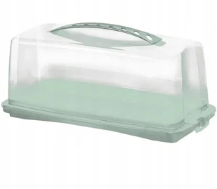 Rotho Pudełko Pojemnik na ciasto keksówke zielony - Pojemniki kuchenne - miniaturka - grafika 1