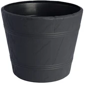 Donice - Doniczka drewnopodobna 00 antracyt FORM-PLASTIC - miniaturka - grafika 1