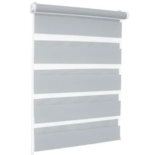 Roleta dzień i noc SMILE 90 x 150 cm kol. 1214 srebrzysta poświata - Rolety - miniaturka - grafika 1