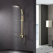 Zestawy prysznicowe - Blue Water MON-ZKPN.400 kolor z?oty Komplet natynkowy ZŁOTY - miniaturka - grafika 1