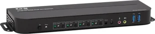 Przełącznik Eaton Eaton Tripp Lite series HDMI USB KVM Switch 4-Port 4K 60Hz HDR HDCP 2.2 IR USB Sharing - KVM-/Audio-/USB-Switch - 4 x KVM/Audio/USB - 1 lokaler Benutzer - Desktop - Przełączniki KVM - miniaturka - grafika 1