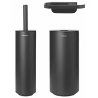 Akcesoria do wc - Brabantia Akcesoria łazienkowe MindSet ciemnoszare 3 el. 303685 - miniaturka - grafika 1