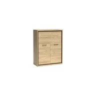 Komody - Komoda M-6 Mediolan Jarstol Natural Hikora Metalowe Wysokie, Bez Wstawki, Oświetlenie Blatu - miniaturka - grafika 1