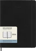 Kalendarze - MOLESKINE kalendarz 2026 CZARNY EXTRA LARGE SOFT MONTHLY (19x25) - miniaturka - grafika 1