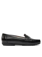 Mokasyny damskie - Geox Mokasyny D Annytah Moc D46BMA 00046 C9999 Czarny - miniaturka - grafika 1