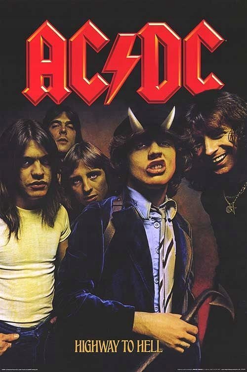 PODKŁADKA POD MYSZ Nadruk 22x18 cm AC/DC Highway To Hell - ACDC Prezent