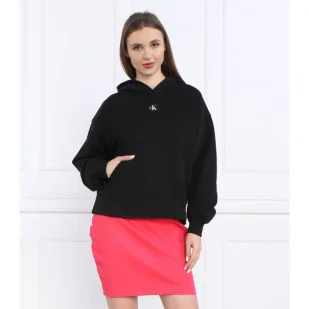 CALVIN KLEIN JEANS Bluza MICRO MONOLOGO | Oversize fit - Bluzy damskie - miniaturka - grafika 1