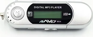 Ravo Odtwarzacz MP3 M04 8 GB srebrny - Odtwarzacze MP3 - miniaturka - grafika 1