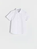 Bluzki dla chłopców - Reserved - Koszula regular fit - biały - miniaturka - grafika 1