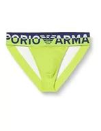 Paski - Emporio Armani Męski pasek jockstrap Megalogo Jock Strap, Lime, S - miniaturka - grafika 1