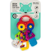 Grzechotki dla dzieci - Grzechotka muzyczna kluczyki Brum Brum Milly Mally - miniaturka - grafika 1