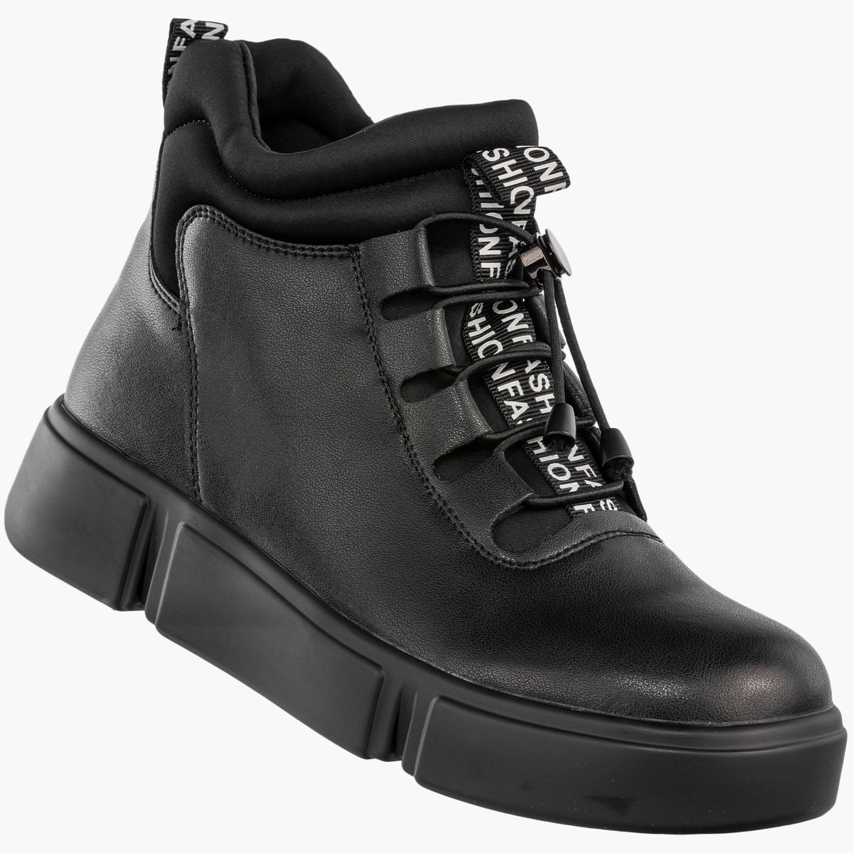 Botki Damskie Skórzane Ocieplane Na Zamek Buty Zimowe Czarne Filippo DBT6532/25BK Czarny 40