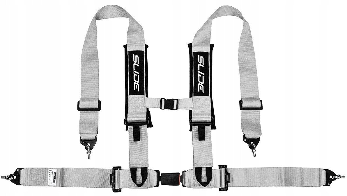 Pasy sportowe Slide V2 Srebrne 4P 3