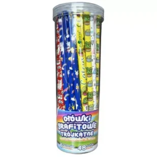 Ołówki grafitowe trójkątne HB (48szt) - Pedagogika i dydaktyka - miniaturka - grafika 2