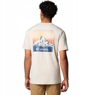 Columbia Kwick Hike Back Graphic SS Tee 2071754280 Beżowe XL - Koszulki męskie - miniaturka - grafika 1