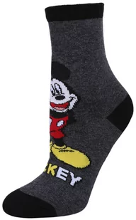 Ciemnoszare, Chłopięce Skarpetki Z Motywem Myszki Mickey - Rozmiar - 7-10 Lat 30.5-36 - Skarpetki dla dzieci - miniaturka - grafika 1