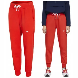 Spodnie damskie 4F czerwone NOSH4 SPDD002 62S-2XL - Dresy damskie - miniaturka - grafika 1