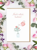 Kartki okolicznościowe i zaproszenia - Niech Miłość Kwitnie! / Kartka Ślubna - miniaturka - grafika 1