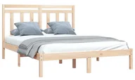 Łóżka - Skandynawskie łóżko z naturalnej sosny 120x200 D6-A46 - miniaturka - grafika 1