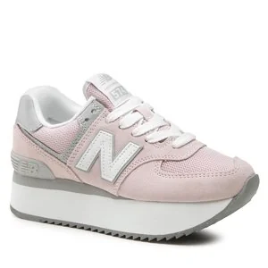 Sneakersy New Balance - WL574ZSE Różowy - Moda i Uroda OUTLET - miniaturka - grafika 1