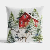 Pościel - Poszewka Dekoracyjna Zimowy Las Velvet 40X40 Cm - miniaturka - grafika 1