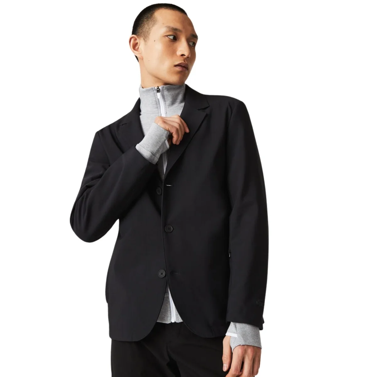 Marynarka męska Lacoste Regular Fit klasyczna elegancka czarna r. L
