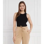 Koszulki i topy damskie - Tommy Hilfiger Top 5X2 RIB NS | Slim Fit - miniaturka - grafika 1