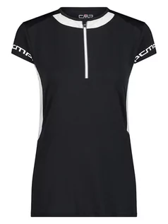 Koszulki sportowe damskie - CMP Koszulka kolarska w kolorze czarnym - grafika 1