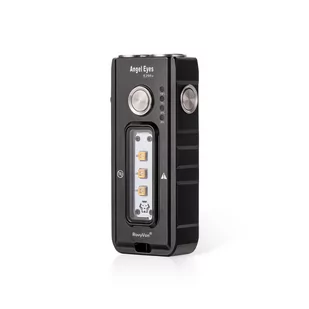 Latarka RovyVon Angel Eyes E200u Black Czarna 1650 Lumenów Multifunkcyjna: Światło Boczne UV - Latarki - miniaturka - grafika 1
