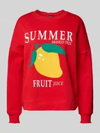 Bluzy damskie - Bluza o kroju oversized z mieszanki bawełny model ‘MALIAH’ - miniaturka - grafika 1